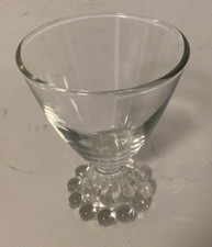 8 hastes de pé de vidro Candlewick pequenas 4" suco/licor/copos cordiais comprar usado  Enviando para Brazil