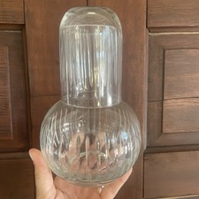 Garrafa de água MT850 corte vintage cristal cabeceira com copo correspondente como tampa comprar usado  Enviando para Brazil