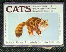 Matchbox label cats for sale  EASTBOURNE