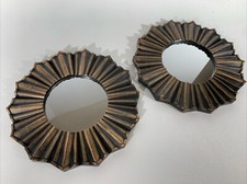 Par de espelhos de parede estilo moderno meados do século plástico sunburst suspensos, usado comprar usado  Enviando para Brazil