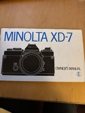 Minolta camera instruction for sale  WOLVERHAMPTON