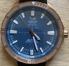 Mostrador Vostok-Europe Almaz Bronze Auto Cinza e Pulseira de Couro - #485/3000 - COMO N3W comprar usado  Enviando para Brazil