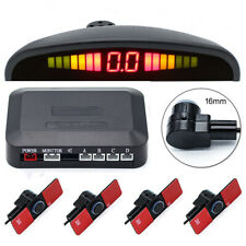 Kit de alarme de alerta sistema de radar traseiro reverso backup automático carro LED 4 sensores de estacionamento comprar usado  Enviando para Brazil