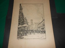 1924 litografia antonio usato  Roma