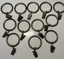 Conjunto de 12 anéis antigos de bronze de cerâmica para cortina de celeiro 1,25” comprar usado  Enviando para Brazil