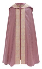 Piviale Semi-Gotico Rosa con stola Pluviale Cappa Mantus KY202R25p comprar usado  Enviando para Brazil