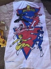 Toalha de banho vintage 1994 Mighty Morphin Power Rangers praia piscina por Saban anos 90 comprar usado  Enviando para Brazil