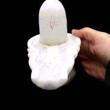 White marble lingam for sale  Round Top
