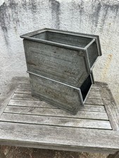Pair vintage galvanised for sale  POOLE