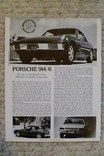 1970 Porsche 914/6 R&T Pasta de Teste de Estrada, Folheto REIMPRESSÃO RARA Incrível L@@K comprar usado  Enviando para Brazil