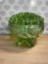 Green glass flower for sale  KETTERING