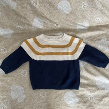 Suéter de malha ZARA Baby Boys color block tamanho 12-18M, usado comprar usado  Enviando para Brazil