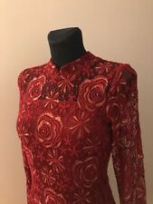 Red pencil dress with lace 36, używany na sprzedaż  PL