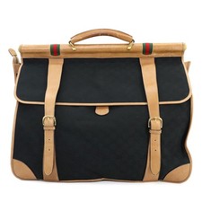 Usado, Bolsa de viagem Gucci estojo bolsa GG lona 55×43×25cm preta usada comprar usado Usado, Bolsa de viagem Gucci estojo bolsa GG lona 55×43×25cm preta usada comprar usado  Enviando para Brazil