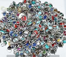 ¡VENTA AL POR MAYOR! Lote mixto de anillos de piedras preciosas al por mayor enchapados en plata esterlina 925 segunda mano  Embacar hacia Mexico