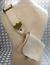 Cruz Cinturón & Bolsa Antigua Patrón Oficiales Uniforme Dress para Ceremonial & comprar usado  Enviando para Brazil