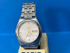 SEIKO 5 MENS WATCH 7S26-02E0 AUTOMATIC  CREAM DIAL -LUMINOUS -SKELETON BACK comprar usado  Enviando para Brazil