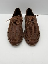 Sandálias masculinas URGE estilo Huarache couro bronzeado Mykonos SANDÁLIAS EUR 45 com cadarço, usado comprar usado  Enviando para Brazil
