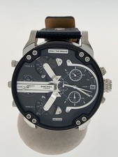 DIESEL DZ-7313 relógio de quartzo couro analógico preto excelente Japão comprar usado  Enviando para Brazil