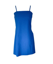 Vestido Versace Jeans Couture vintage com tiras azul - Tamanho XS comprar usado  Enviando para Brazil