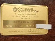 Chrysler corporation vintage for sale  Seguin
