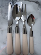 Cream coloured cutlery for sale  BARKING