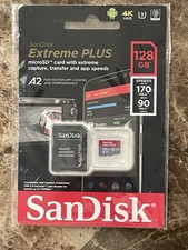 Cartão de memória microSD SanDisk Extreme PLUS 128GB com adaptador micro SD, SDHC, SDXC comprar usado  Enviando para Brazil