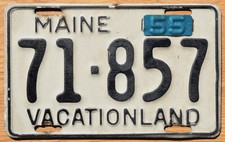 1955 maine license for sale  Everett