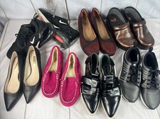 Lote de sapatos femininos por atacado – 7 pares estilos e tamanhos mistos | Botas, saltos, sapatos baixos comprar usado  Enviando para Brazil