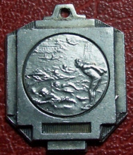 Medalha de prata competição de natação esportiva Art Nouveau por O. M. RET comprar usado  Enviando para Brazil