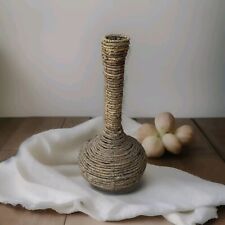 Vintage 18” Twisted Grass Rope Vase Table Floor Display Basket Style comprar usado  Enviando para Brazil