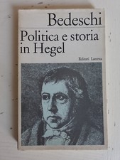 Politica storia hegel. usato  Carpi