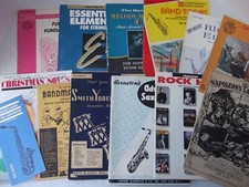 lote 12 banda livro curso tenor alto sax trompete gravador violino trompete flauta comprar usado  Enviando para Brazil