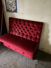 Vintage velvet seat for sale  IPSWICH