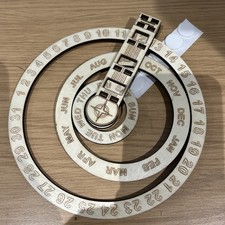 Wooden perpetual calendar for sale  NUNEATON