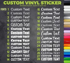 Personalised name vinyl for sale  UK