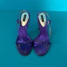 Sandálias femininas Dolce&Gabbana salto alto roxas tamanho 38/EUA tamanho 8 comprar usado  Enviando para Brazil