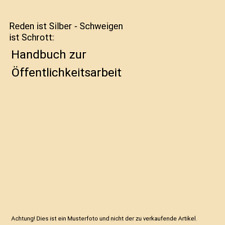 Reden silber schweigen gebraucht kaufen  Trebbin