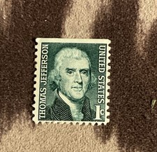 Selo verde Thomas Jefferson 1 centavo raro tinha desde criança  comprar usado  Enviando para Brazil