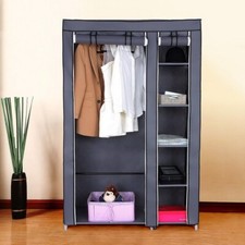 Fabric canvas wardrobe for sale  LEICESTER