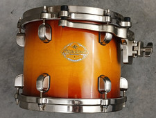 TAMA STARCLASSIC MAPLE 10" OURO SUNBURST TOM DRUM, NÍQUEL ESCOVADO, JAPÃO, BOM! comprar usado  Enviando para Brazil