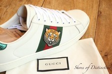 Tênis Gucci Ace Couro Branco Tigre Cobra Sapatilhas Masculino Reino Unido 8 EUA 9 UE 42 comprar usado  Enviando para Brazil