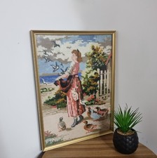Vintage tapestry needlework for sale  WALSALL