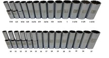 NOVO Craftsman 28 peças 1/2" unidade SAE e métrica 12pt EZ conjunto de soquete profundo de leitura comprar usado  Enviando para Brazil