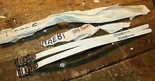 Novo Vintage Bicicleta Italiana Pedal Toe Strap Couro Branco NOS E.A.I. ErreBi  comprar usado  Enviando para Brazil