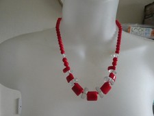 Bright red beaded for sale  BERKELEY