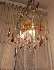 Lampadario murano ottone usato Lampadario murano ottone usato  Torino