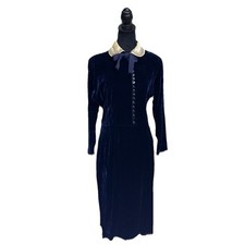 Vtg blue velvet for sale  Spencer