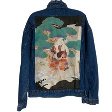 Jaqueta jeans feminina BD Custom Classics com bolsos personalizados e costas tamanho M, usado comprar usado  Enviando para Brazil