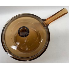 Usado, Panela de molho Corning Vision Ware Pyrex âmbar 1,5 litros com tampa 7 polegadas de diâmetro. comprar usado  Enviando para Brazil